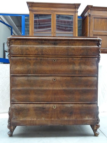 Cassettone mogano scolpito - cassettone, in